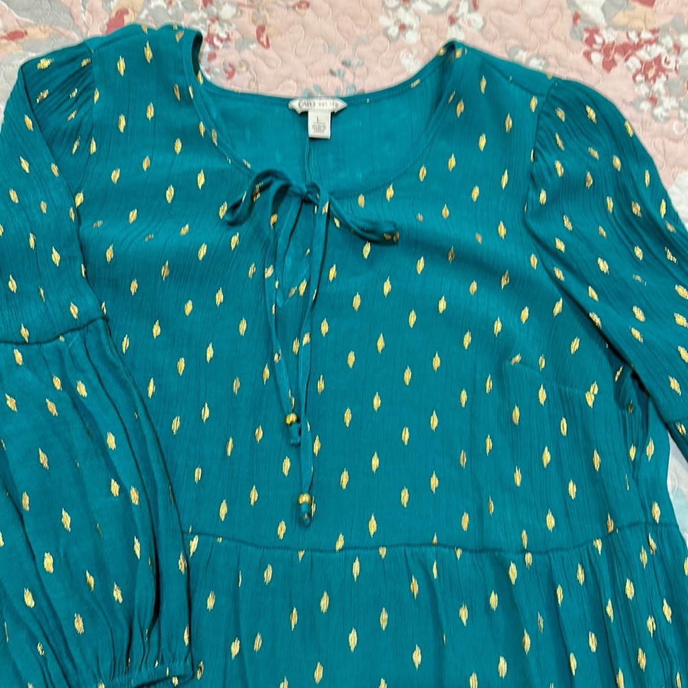 Cato peasant style blouse size Large - Picture 3 of 7